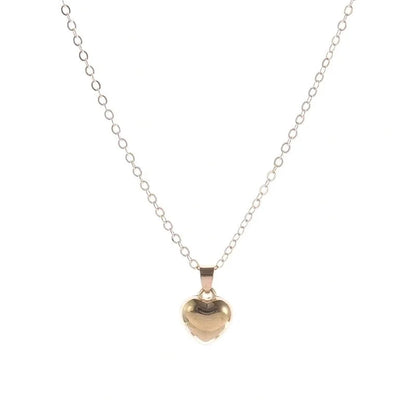 Fashion Heart Shape Stainless Steel Alloy Artificial Pearls Zircon Inlay Pendant Necklace