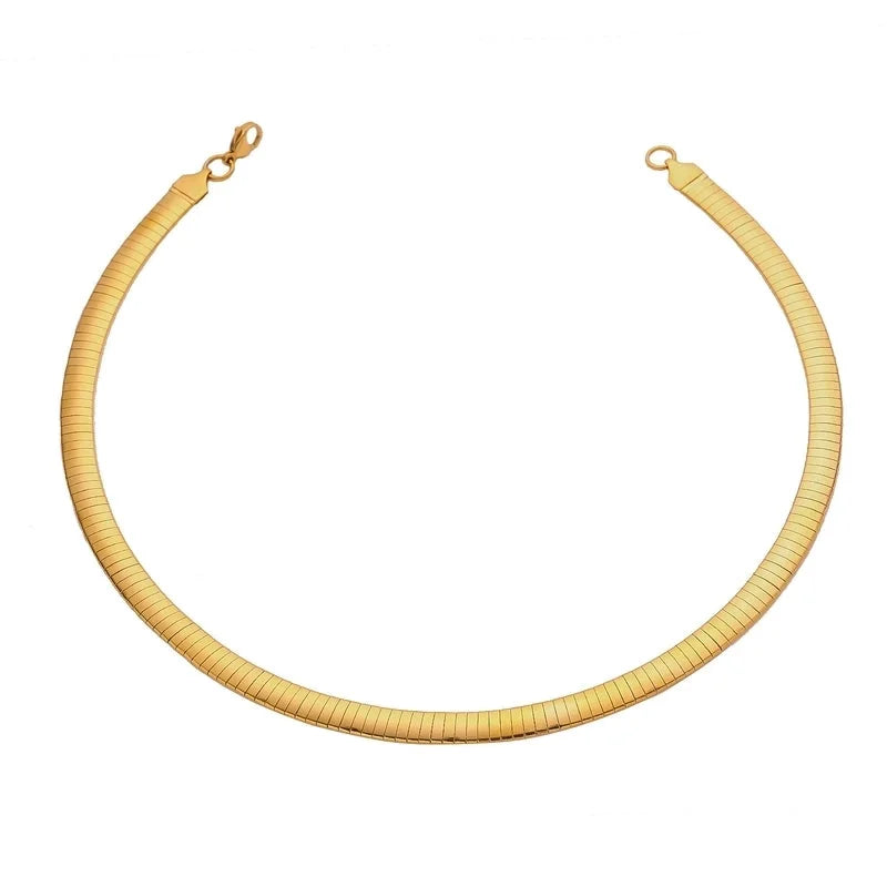 Basic Modern Style Classic Style Geometric Titanium Steel Plating Choker
