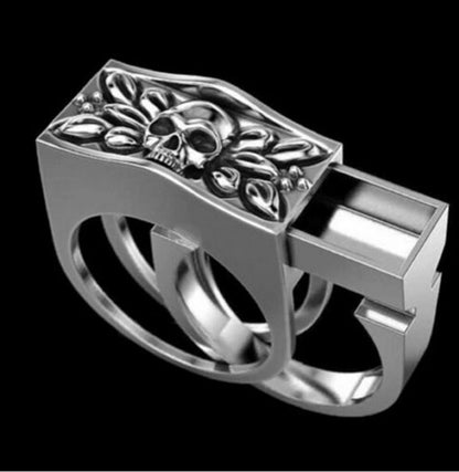 Fashion Skull Alloy Plating Halloween Unisex Rings