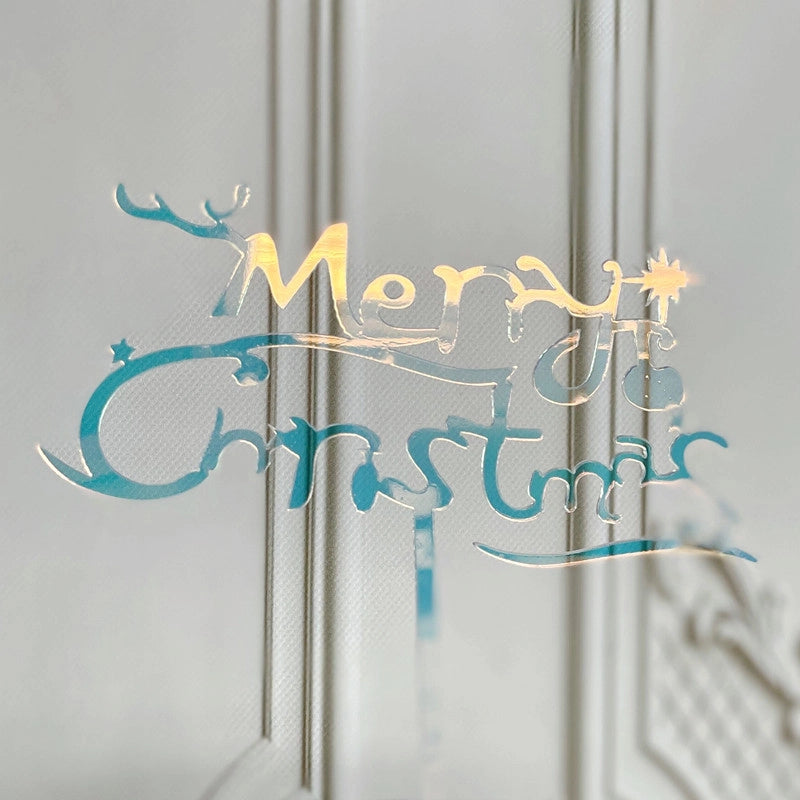 Christmas Letter Arylic Party Cake Decorating Supplies
