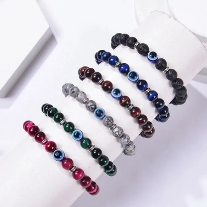 Ethnic Style Devil\'s Eye Natural Stone Beaded Bracelets