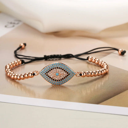 Women Eye Geometric Copper Bracelets