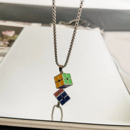 Hip-hop Animal Cartoon Character Alloy Titanium Steel Pendant Necklace In Bulk