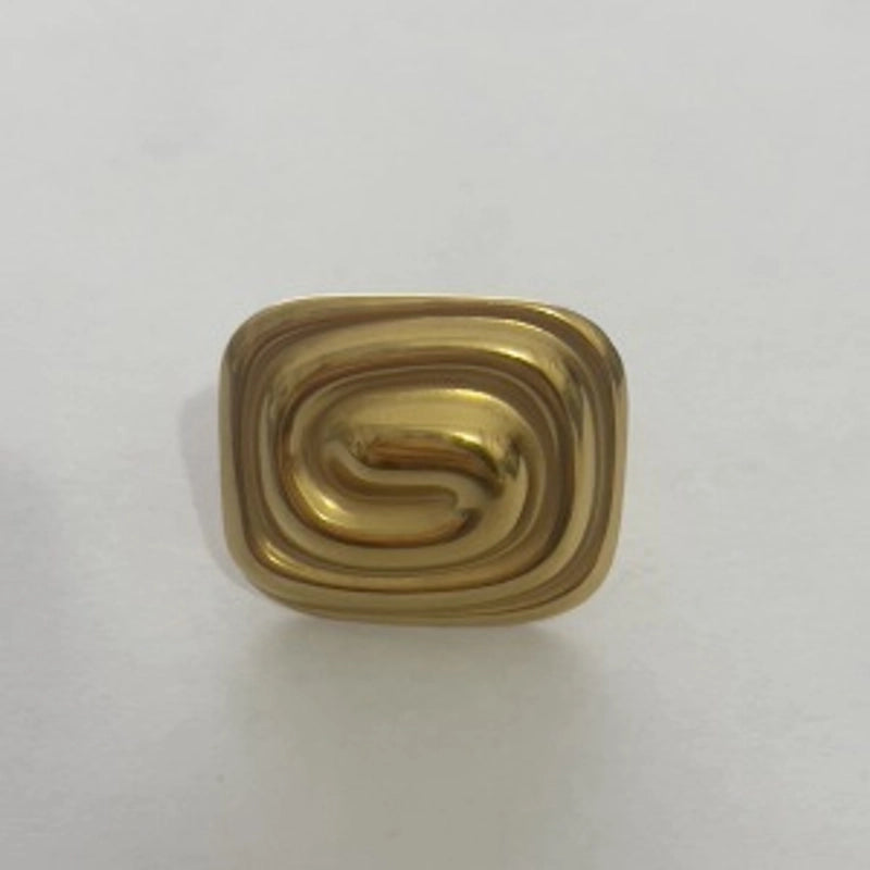 Modern Style Classic Style Flower 304 Stainless Steel Plating Open Rings