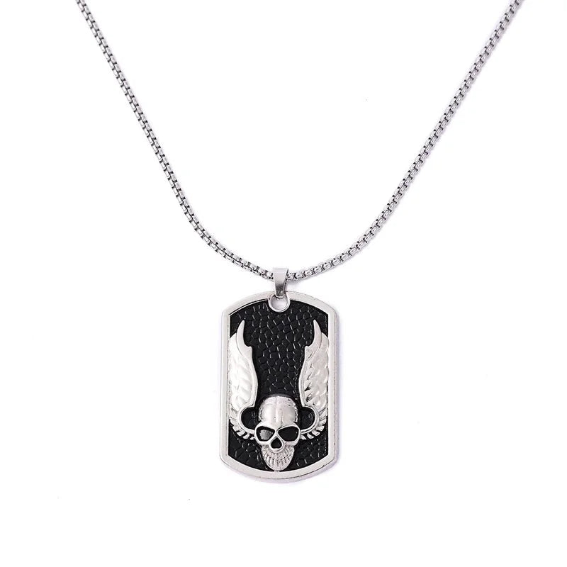 Hip-Hop Animal Skull Stainless Steel Alloy Plating Pendant Necklace