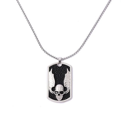 Hip-Hop Animal Skull Stainless Steel Alloy Plating Pendant Necklace