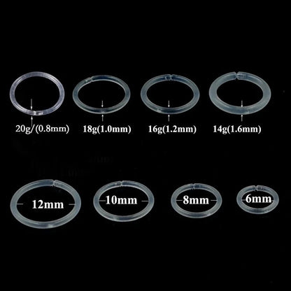 1 Piece Lip Rings Hawaiian Tropical Classic Style Circle Arylic Ear Cartilage Rings & Studs Nose Rings & Studs