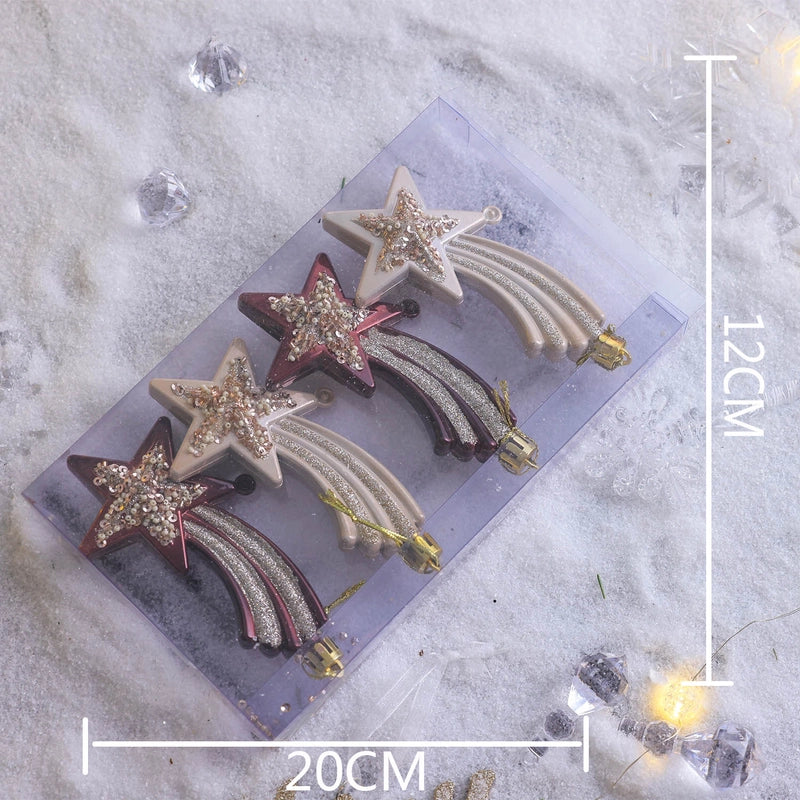 Plastic Ball Christmas Ball Petal Glitter White Foam Ball Christmas Decorations Christmas Tree Decoration Pendant