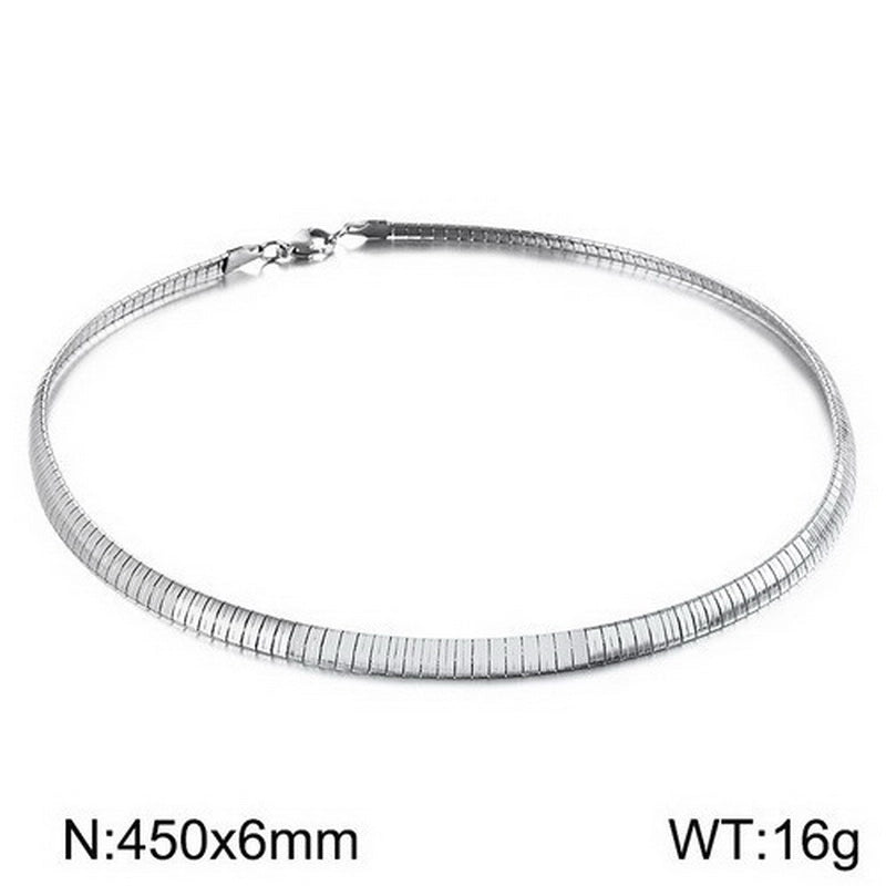 Minimalist Geometric 304 Stainless Steel 18K Gold Plated Choker