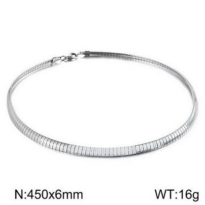 Minimalist Geometric 304 Stainless Steel 18K Gold Plated Choker