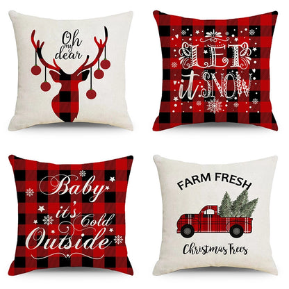 Christmas Combination Pillow Case New Home Sofa Decoration Cushion Pillow Case Manufacturers