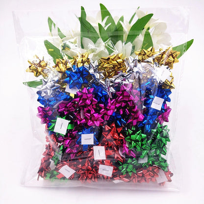 Factory Direct Mini Star Flower 1-inch PET Paint Rainbow Laser Fit Star Flower 120 Pieces