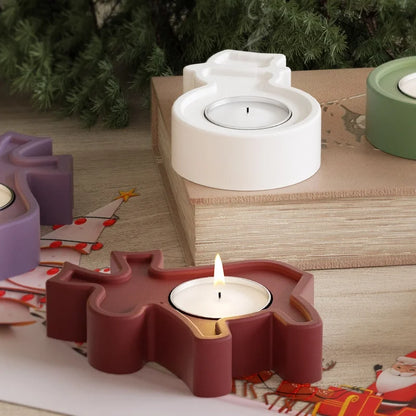 Christmas Cute Cartoon Snowman Elk Silica Gel