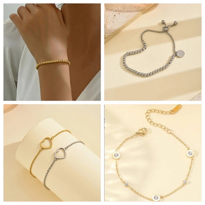 Vintage Style Minimalist Roman Numeral Butterfly 304 Stainless Steel Bracelets In Bulk