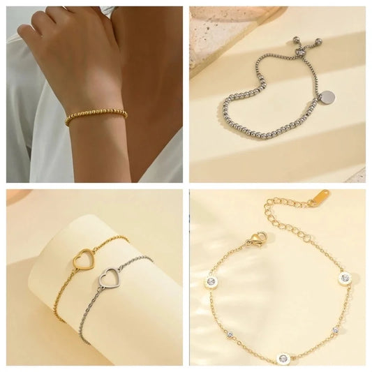 Vintage Style Minimalist Roman Numeral Butterfly 304 Stainless Steel Bracelets In Bulk