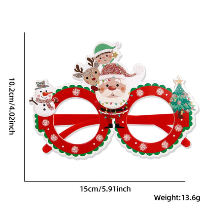 Christmas Nordic Style Modern Style Santa Claus Snowman Plastic Party Festival Glasses