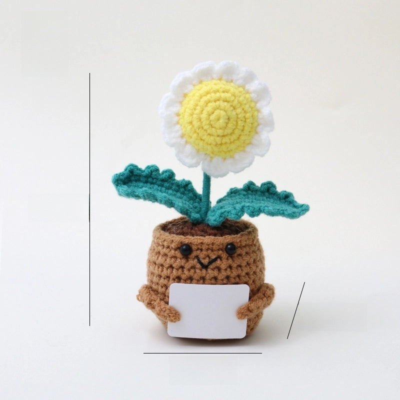 Cute Fruit Heart Shape Flower Yarn Daily Decorations Table Decoration