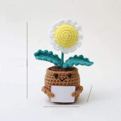 Cute Fruit Heart Shape Flower Yarn Daily Decorations Table Decoration