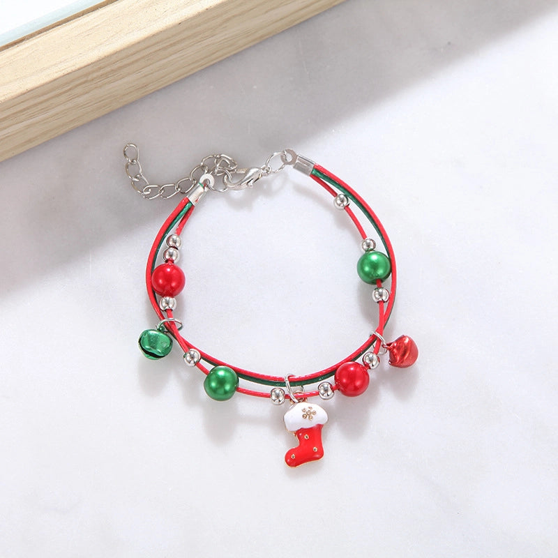 Cute Cartoon Character Alloy Plating Flakes Elk Christmas Women's