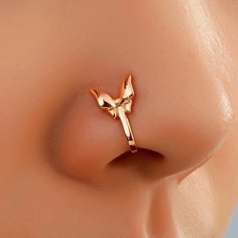Nose Rings & Studs Retro Animal Copper Plating