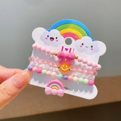 Cute Girl'S Cartoon Arylic Plastic Beaded