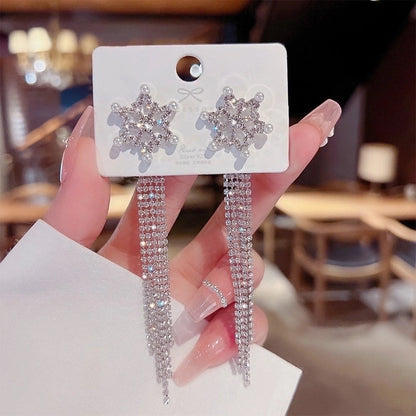 Fashion Flower Butterfly Bow Knot Copper Inlay Artificial Pearls Zircon Drop Earrings 1 Pair