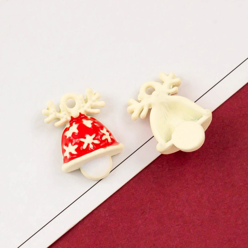 10 PCS/Package Alloy Bow Knot Bell Snowflake Pendant Jewelry Accessories