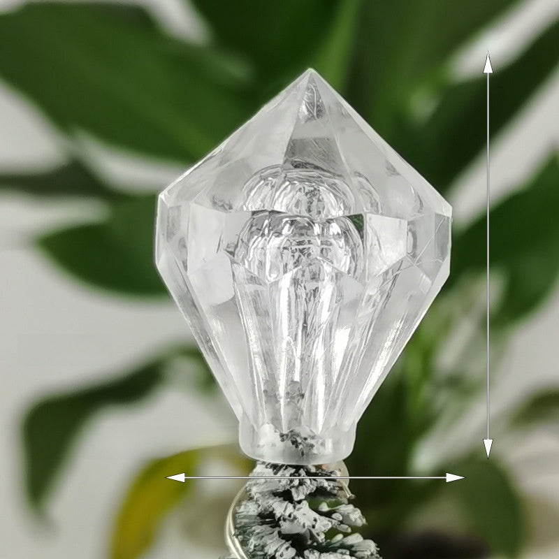 10 Pieces Transparent Round Ball Snowflake Small Five-star Christmas Tree Light String Accessories Five-pointed Star Tree Top Star Christmas Decoration