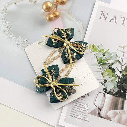 Christmas Cute Bow Knot Elk Cloth Party Party Accessories