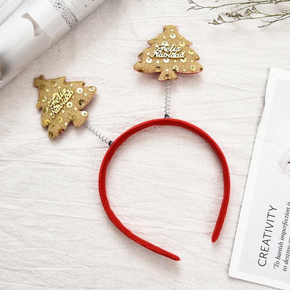 Christmas Cute Santa Claus Antlers Party Costume Props