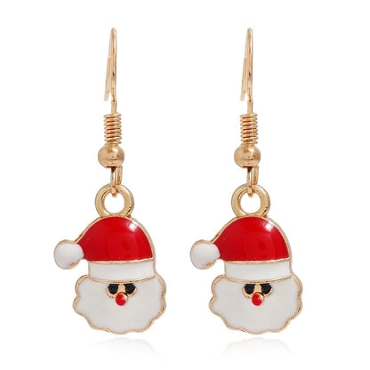 Fashion Christmas Tree Santa Claus Alloy Plating Women's Drop Earrings 1 Pair