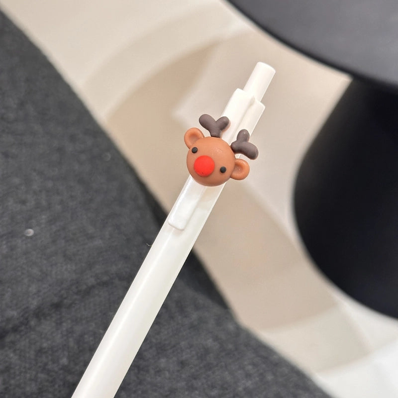 1 Piece Christmas Tree Santa Claus Christmas Learning Christmas Plastic Cute Gel Pen