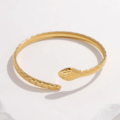 Snake Stainless Steel Electroplating Bangles