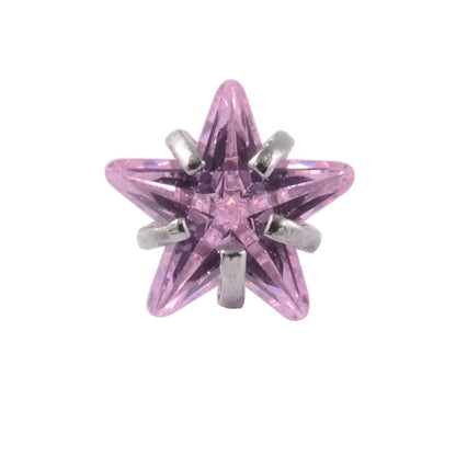 Stainless Steel Heart Labret Round Zircon Stud Earrings With Diamond XINGX Labret Lip Ring 2-5mm Zircon Earrings Accessories