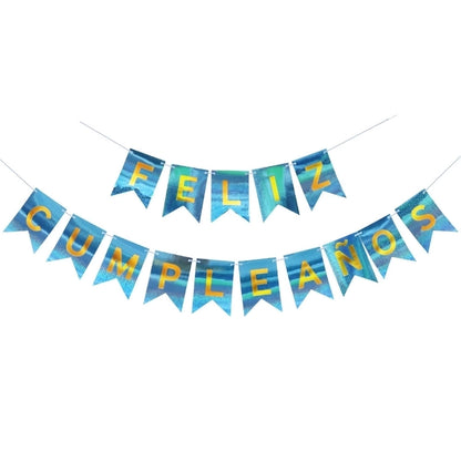 Letter Paper Flag Birthday Decorations