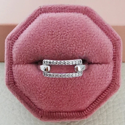 1 Piece Fashion Butterfly Copper Inlay Zircon Open Ring