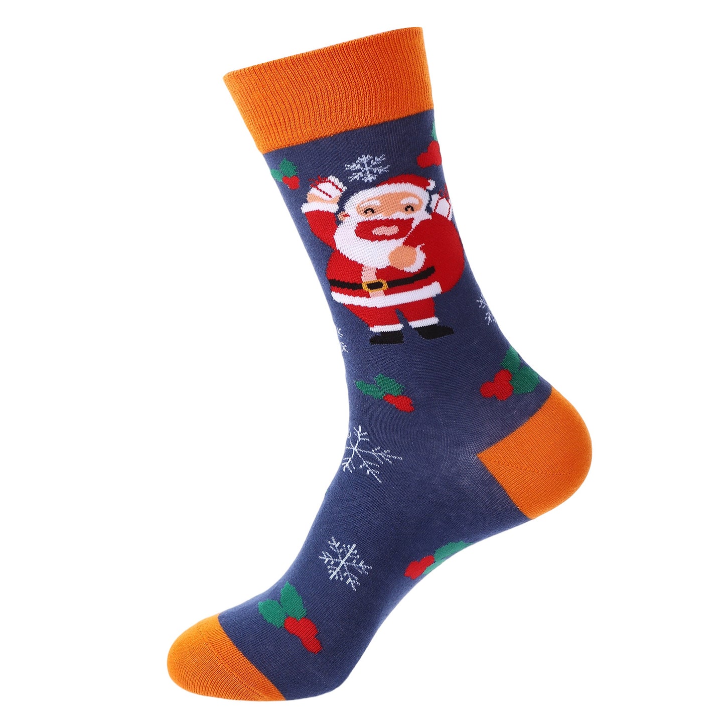 10 Pairs Haichin Christmas Mid-calf Socks For Men Trendy Brand Christmas Socks For Women Santa Claus Trendy Socks