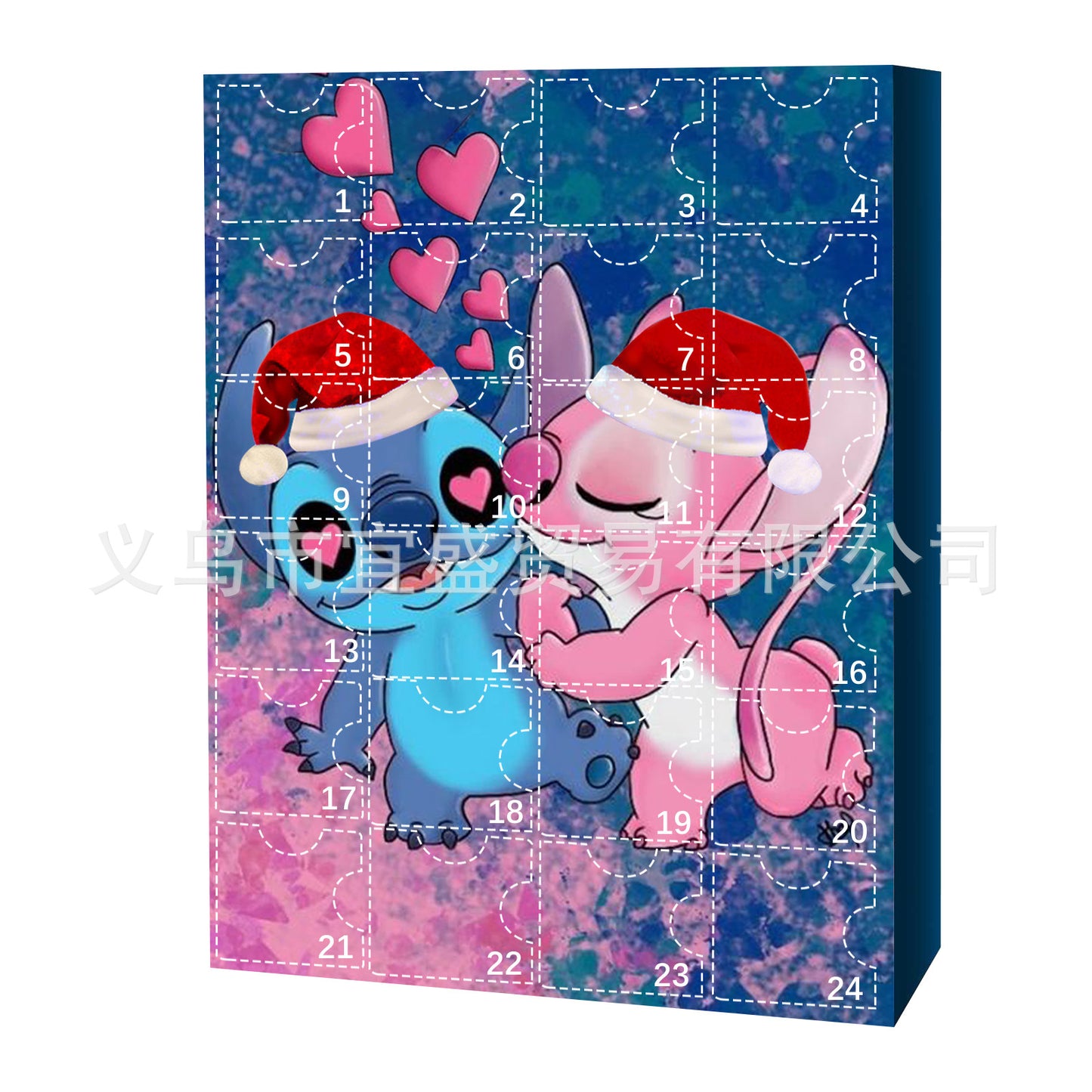 Christmas Mickey Mouse Blind Box Decoration Home Garden 24-grid Design Home Doll Figurine