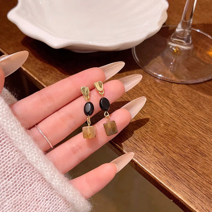 Fashion Geometric Star Flower Imitation Pearl Alloy Tassel Women\'s Drop Earrings 1 Pair