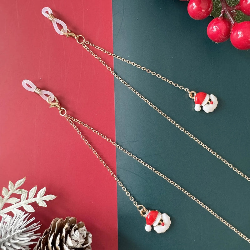 Vacation Christmas Tree Alloy Christmas Women's Glasses Chain
