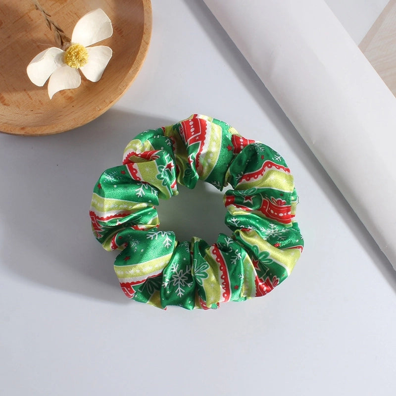 Classic Style Women's Plaid Snowflake Cloth Hair Tie