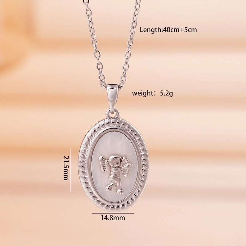 304 Stainless Steel Copper Cable Chain Animal Bear Pendant Necklace