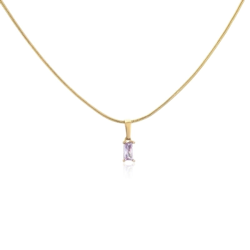 Minimalist Geometric Copper 18K Gold Plated Necklace