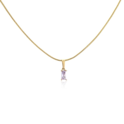 Minimalist Geometric Copper 18K Gold Plated Necklace