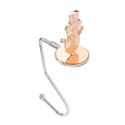 Amazon Popular Christmas Magnetic Hook Snowflake Christmas Hook Christmas Gift Metal Fireplace Socks Pendant