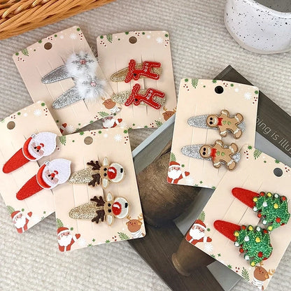 Women's Minimalist Classic Style Color Block Cloth Flakes Hair Clip