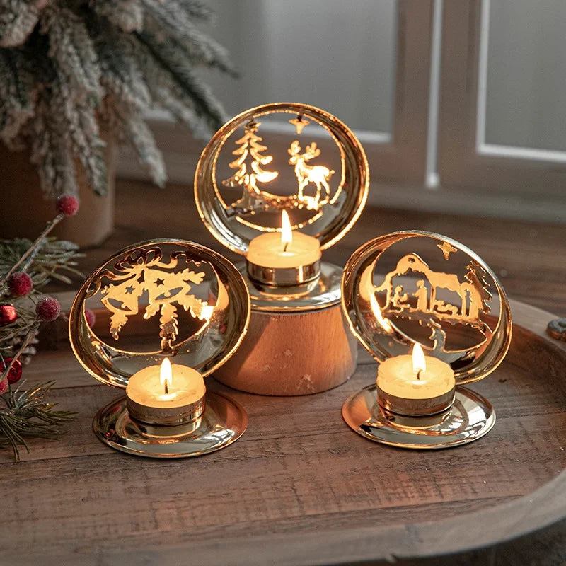 Christmas Elegant Romantic Elk Iron