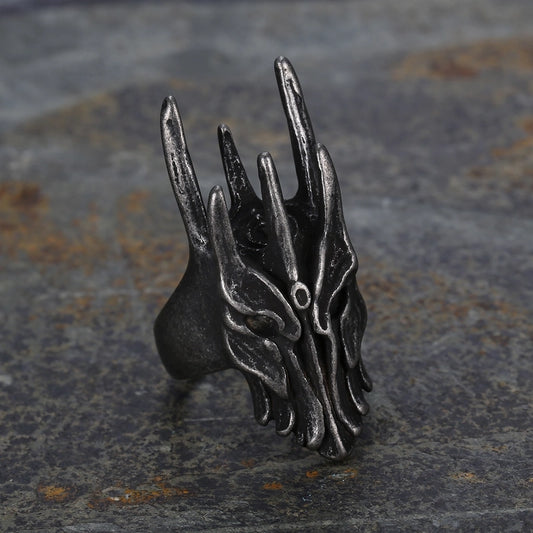 Punk Skull 304 Stainless Steel Halloween Men'S Rings