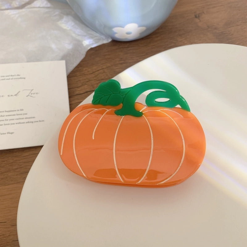 Halloween Minimalist Classic Style Women's Pumpkin Acetic Acid Sheets Hair Claws