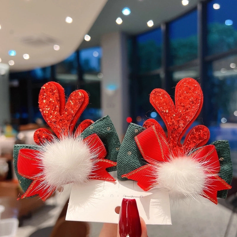 Christmas Cartoon Style Antlers Plastic Festival Costume Props